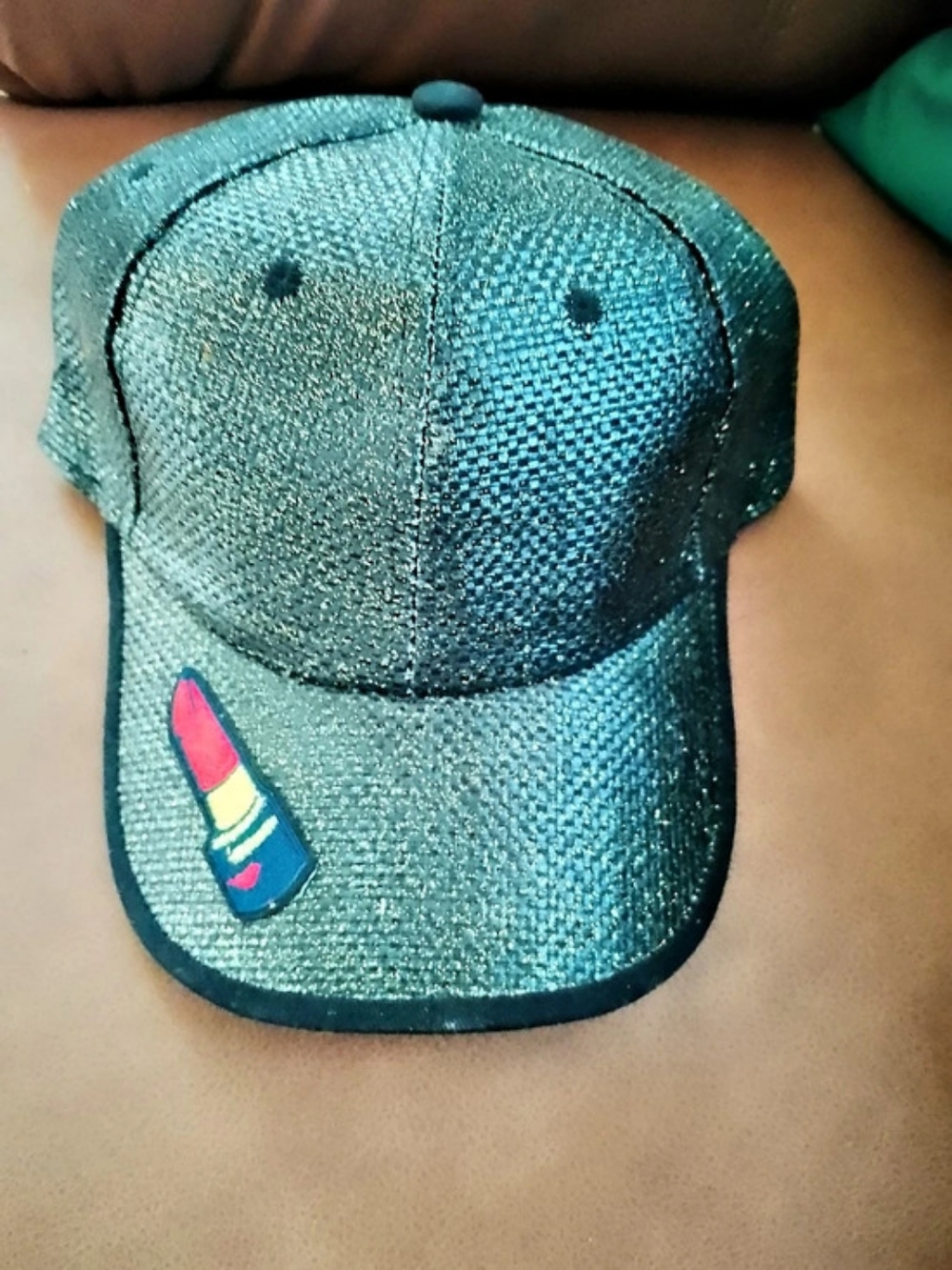Black Graphic Baseball Cap